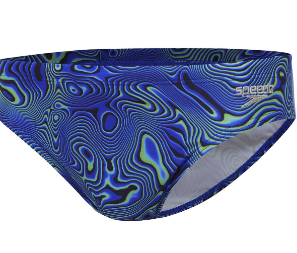 Speedo Mens Allover Digi 7cm Brief - Cobalt Splash Swimwear Mens Brief