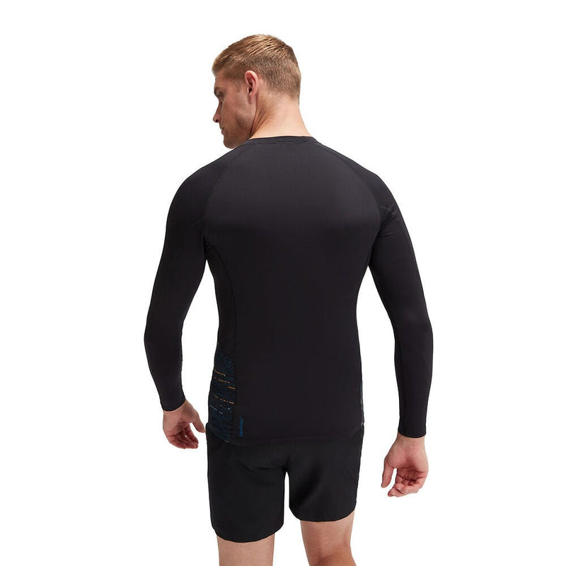 Speedo Mens Eco End+ Splice Rash Top Speedo Mens Eco End+ Splice Rash Top Splash Swimwear Mens