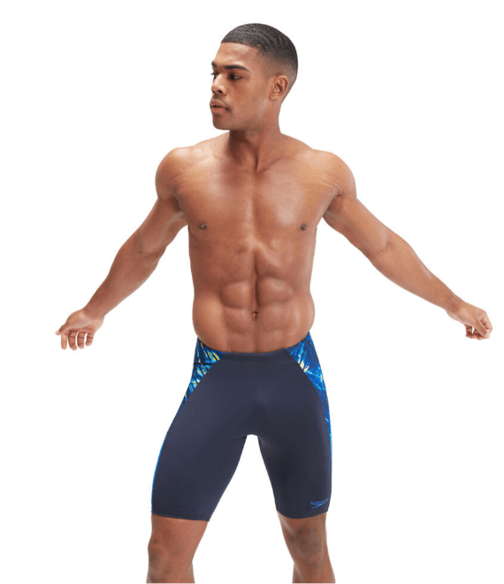 Speedo Mens End+ Splice Jammer Speedo Mens Essential Short Sleeve Swim Tee Splash Swimwear Mens