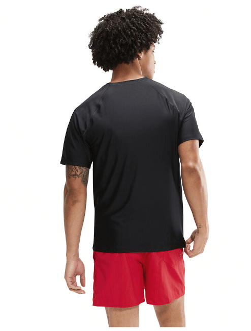 Speedo Mens Mens Essential Short Sleeve Swim Tee Speedo Mens Essential Short Sleeve Swim Tee