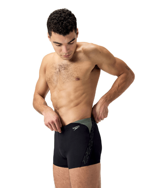 Speedo Mens Mens Hyperboom Splice Aquashort - Black/Country Green