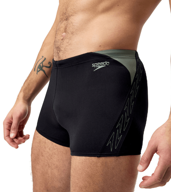 Speedo Mens Mens Hyperboom Splice Aquashort - Black/Country Green