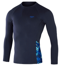 Speedo Mens Printed Long Sleeve Rash Top Speedo Mens Sport Logo 16 inch Watershort