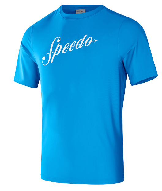 Speedo Mens Printed Short Sleeve Swim Tee