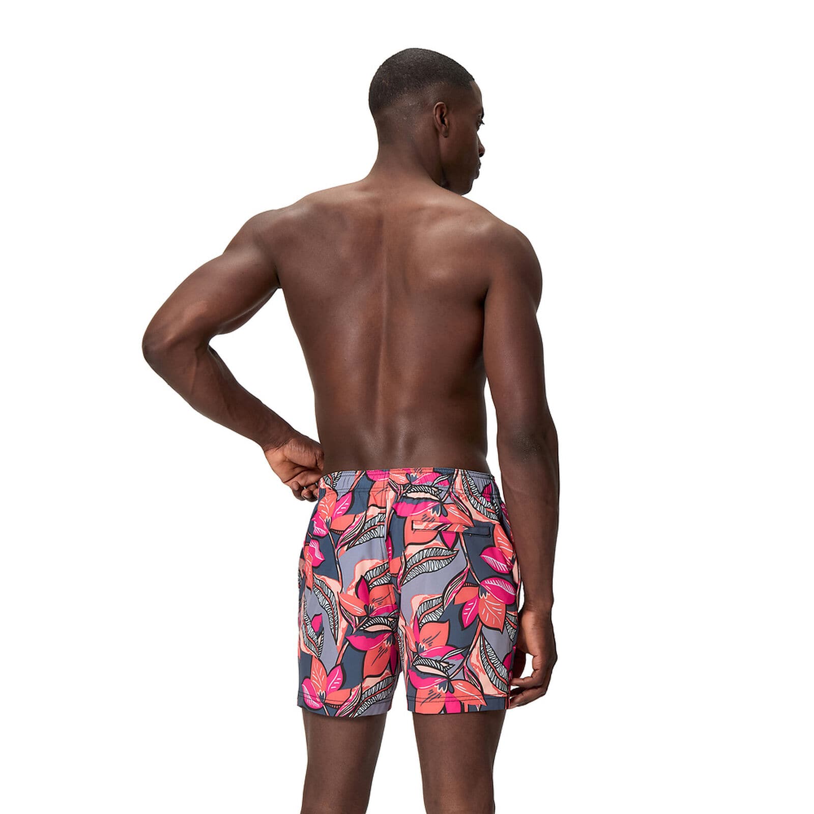 Speedo Mens Redondo Edge Volley 16" - Trop Coral Mens Redondo Edge Volley 16" - Trop Coral Splash Swimwear