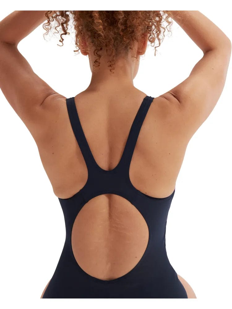 Muscleback One Piece - Hyperboom/Navy/Orchid - Speedo - Splash Swimwear  - One Pieces, Sept23, speedo, Womens, womens swim - Splash Swimwear 