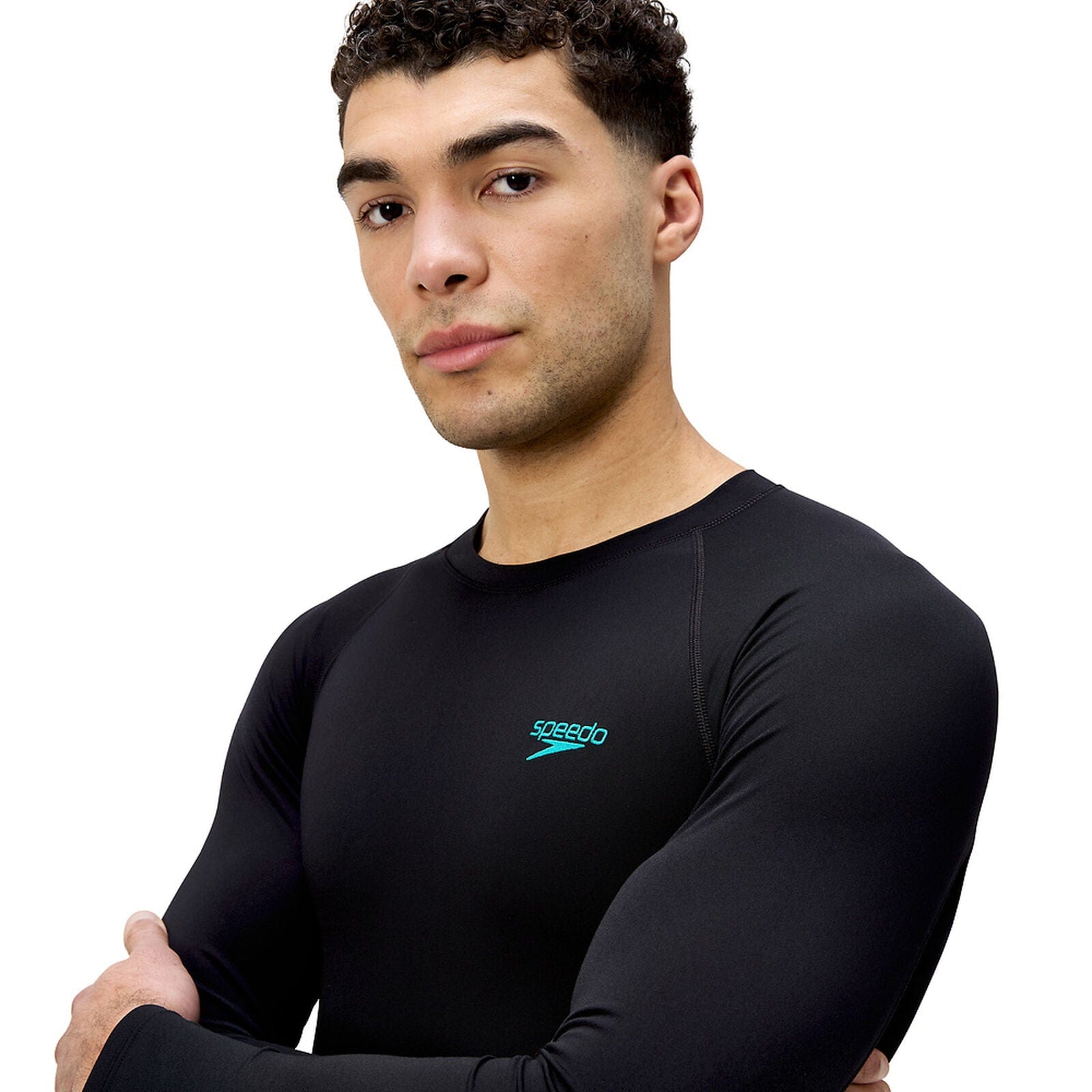 Speedo Speedo Mens Endurance+ Splice Rash Top Speedo Mens Endurance+ Splice Rash Top Splash Swimwear Mens
