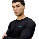 Speedo Speedo Mens Endurance+ Splice Rash Top Speedo Mens Endurance+ Splice Rash Top Splash Swimwear Mens