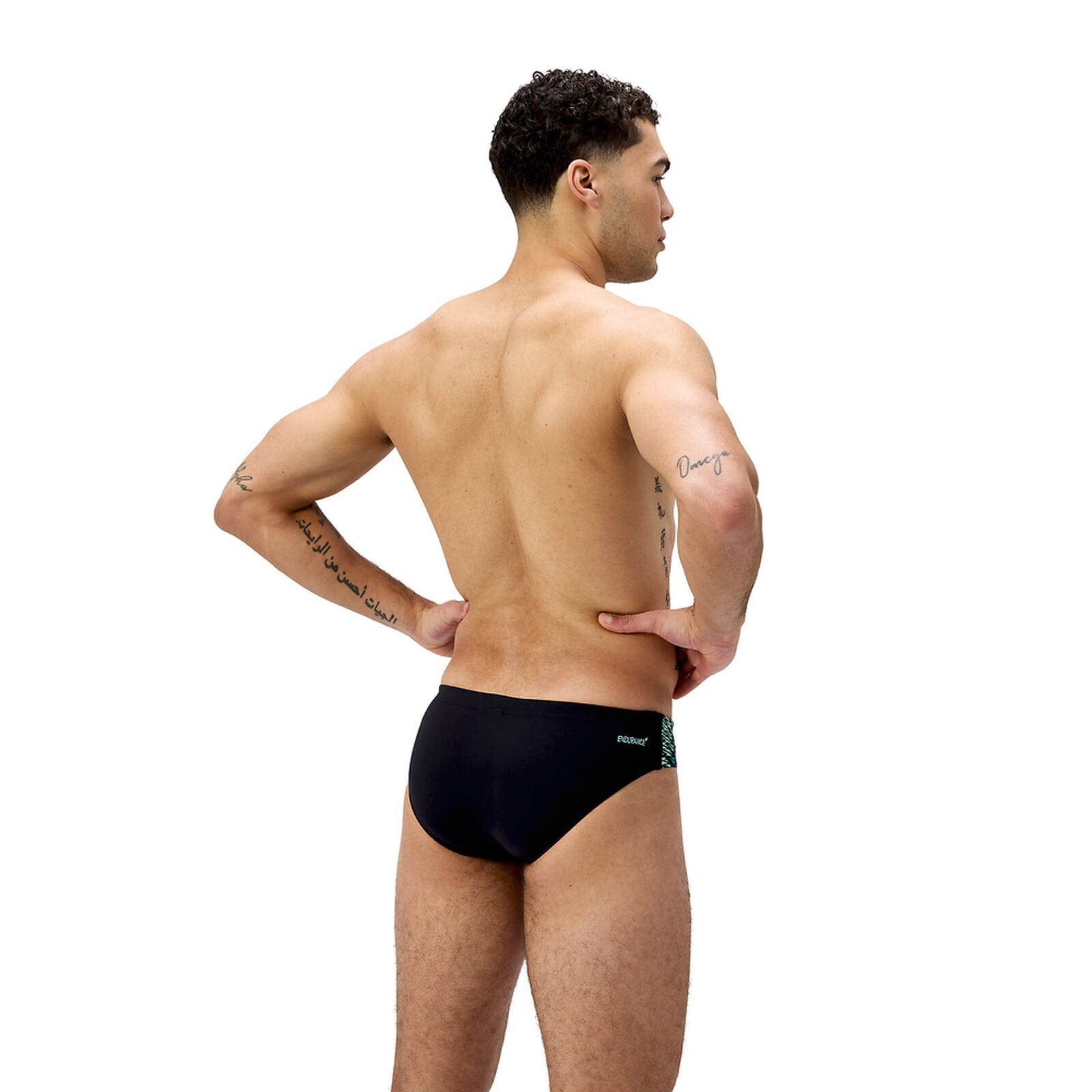 Speedo Speedo Mens Endurance+ Tech Panel 7cm Brief Speedo Mens Endurance+ Tech Panel 7cm Brief Splash Swimwear Mens Brief