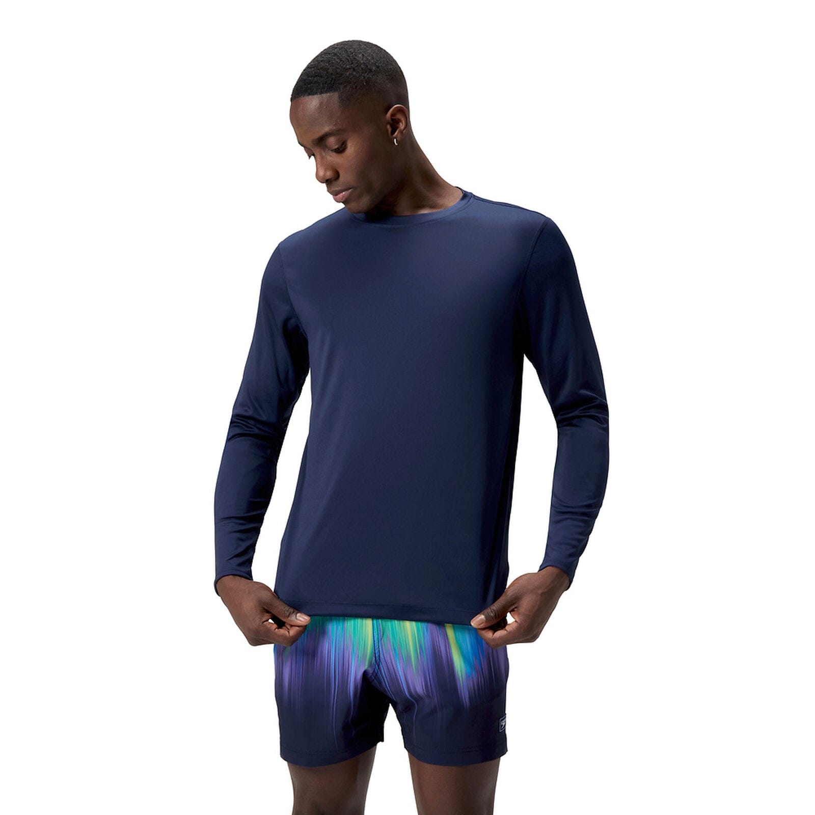 Speedo Speedo Mens Long Sleeve Graphic Swim Shirt Speedo Mens Long Sleeve Graphic Swim Shirt Splash Swimwear Mens