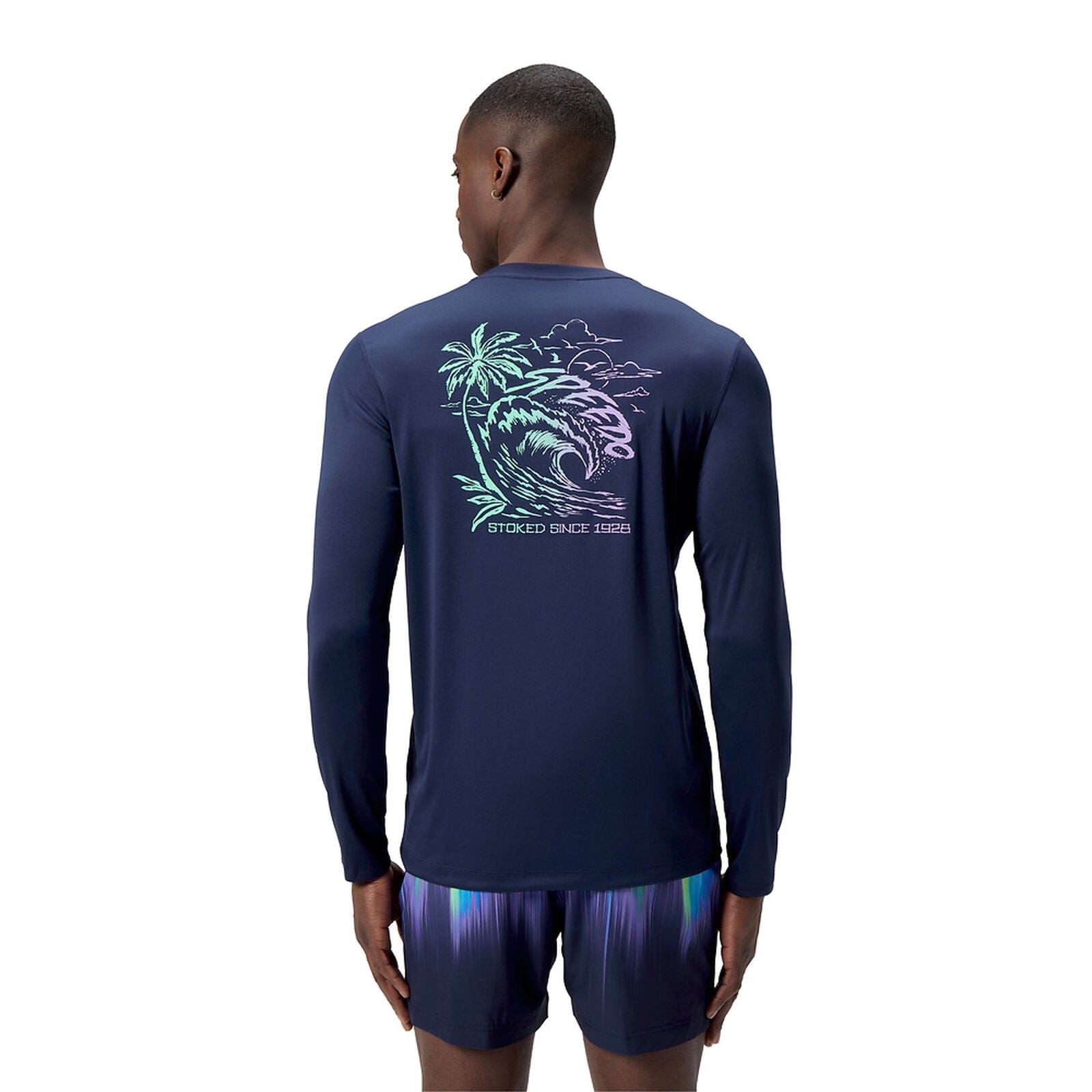 Speedo Speedo Mens Long Sleeve Graphic Swim Shirt Speedo Mens Long Sleeve Graphic Swim Shirt Splash Swimwear Mens