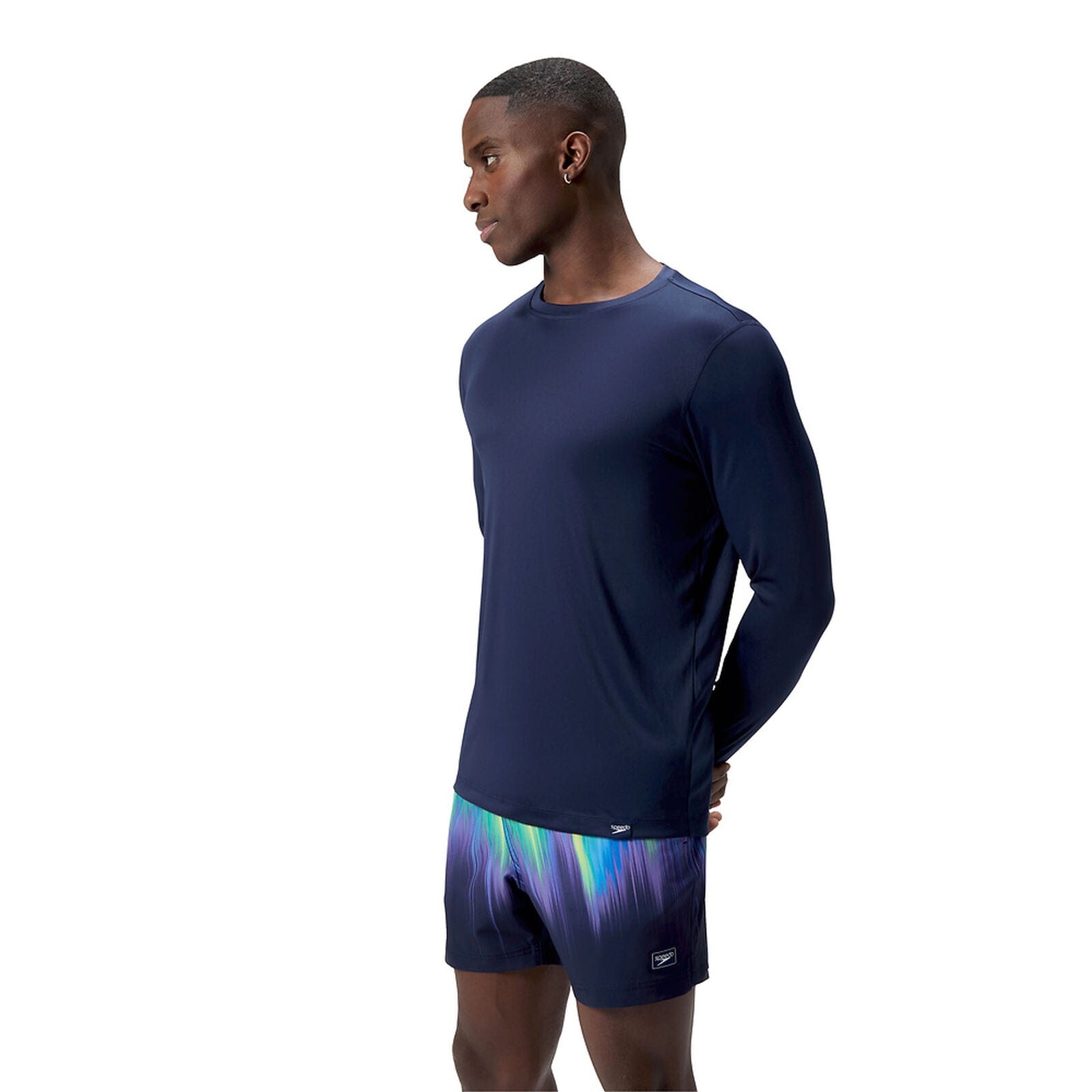 Speedo Speedo Mens Long Sleeve Graphic Swim Shirt Speedo Mens Long Sleeve Graphic Swim Shirt Splash Swimwear Mens