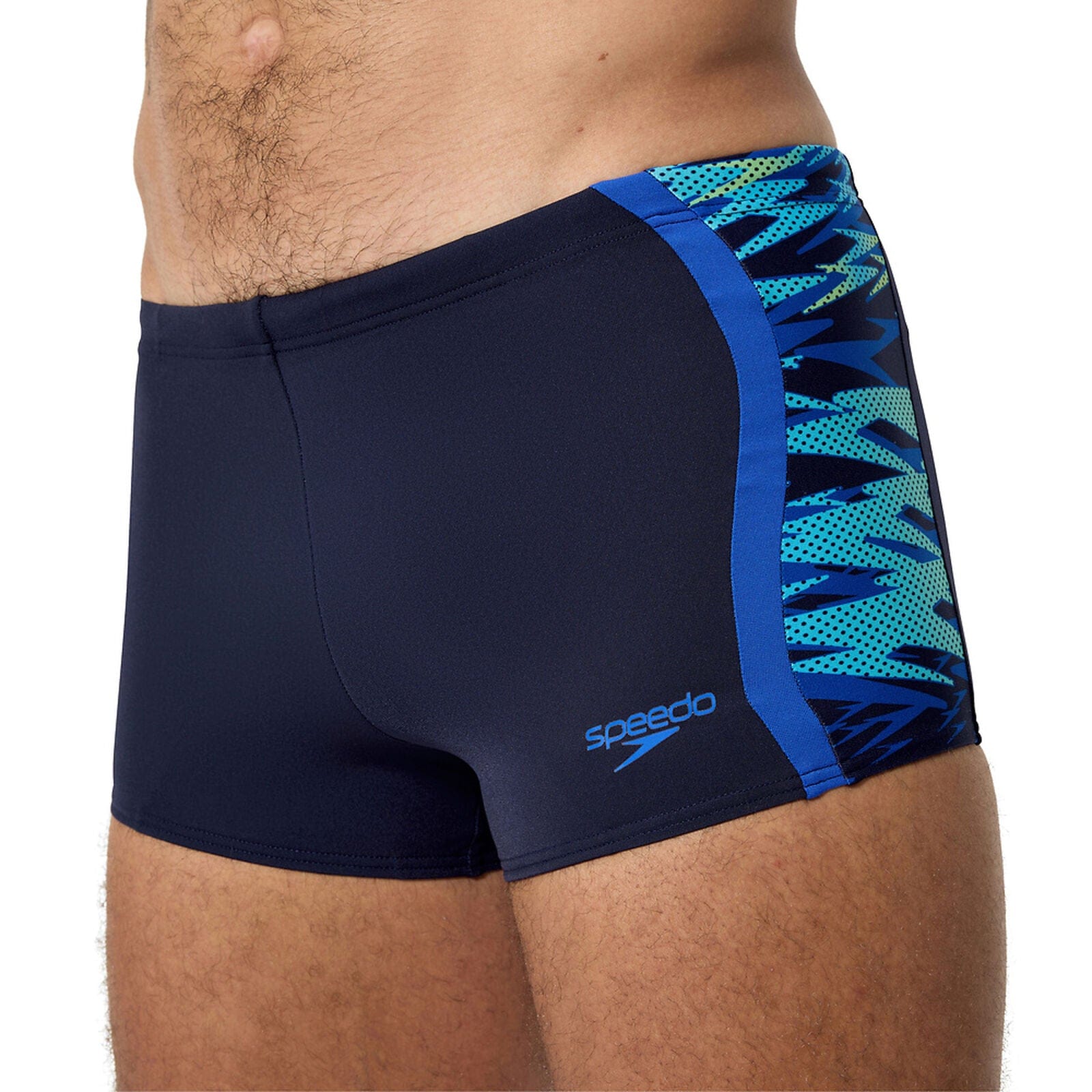 Speedo Speedo Mens Print Spliced Aquashort Speedo Mens Print Spliced Aquashort Splash Swimwear