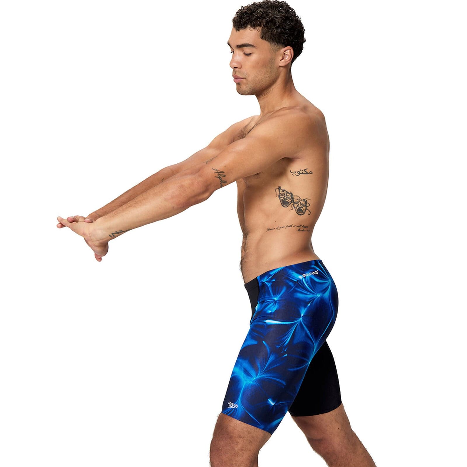 Speedo Speedo Mens Print Vcut Jammer Speedo Mens Print Vcut Jammer Splash Swimwear