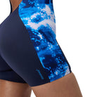 Speedo Speedo Womens Digital Printed Legsuit One Piece - Peacoat Speedo Womens Digital Printed Legsuit One Piece - Peacoat Splash Swimwear