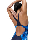 Speedo Speedo Womens Digital Printed Legsuit One Piece - Peacoat Speedo Womens Digital Printed Legsuit One Piece - Peacoat Splash Swimwear