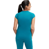 Speedo Womens Cap Sleeve Sun Top - Peacock Speedo Womens Cap Sleeve Sun Top - Peacock Splash Swimwear