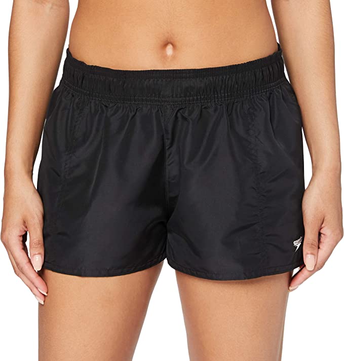 Speedo Womens Essentials Water Short* 8-125380001 Splash Swimwear Womens Shorts Black / XS-8 5053744521213