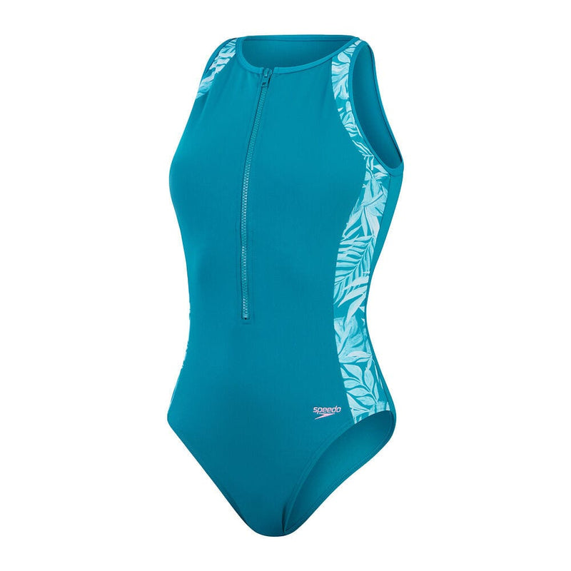 Speedo Womens Panel Hydrasuit Speedo Womens Panel Hydrasuit Splash Swimwear