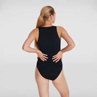 Speedo Womens Panel Hydrasuit Splash Swimwear Swim Dress, Tankini & One Piece