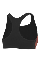 Speedo Womens Placement Bikini Top - Orange/Black Splash Swimwear Bikini Tops