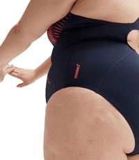 Speedo Womens Plus Size Placement Medalist Speedo Womens Plus Size Placement Medalist Splash Swimwear