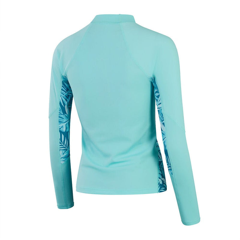 Speedo Womens Printed Long Sleeve Rash Top Speedo Womens Printed Long Sleeve Rash Top Splash Swimwear