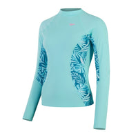 Speedo Womens Printed Long Sleeve Rash Top Speedo Womens Printed Long Sleeve Rash Top Splash Swimwear