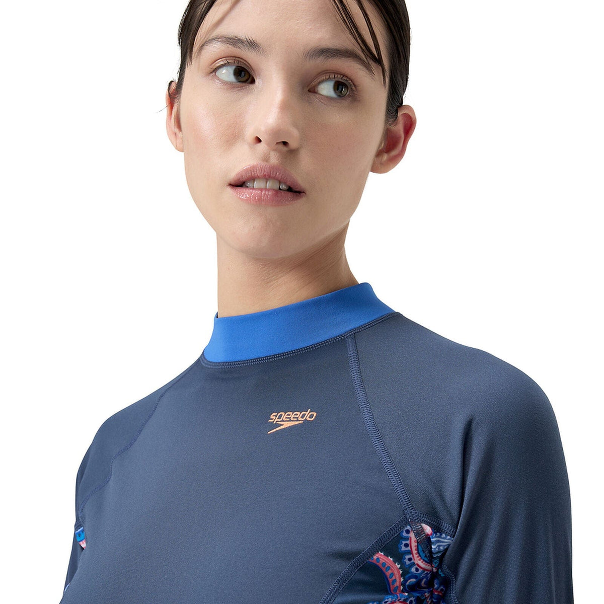 Speedo Rash Vest Womens Printed Long Sleeve Rash Top Speedo Womens Printed Long Sleeve Rash Top