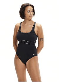 Speedo Womens Shaping Contour Eclipse One Piece Speedo Womens Plus Size Placement Medalist Splash Swimwear