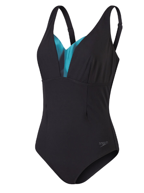 Speedo Womens Shaping Dd+ One Piece Speedo Womens Allover Digi Leaderback