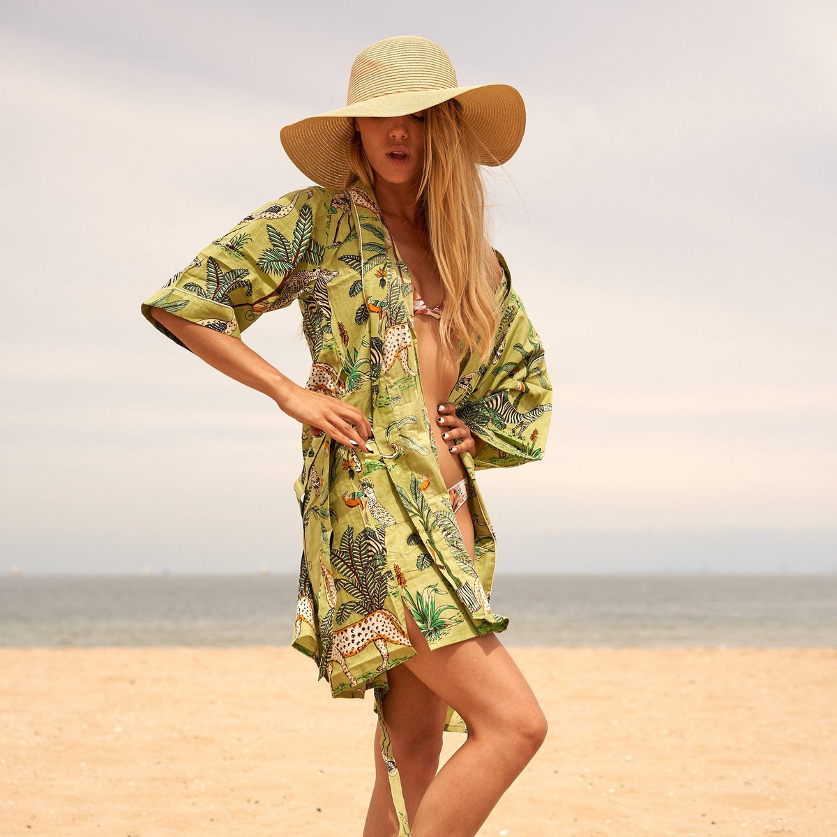 Splash Swimwear Kimonos O/S Cotton Kimono / Robe