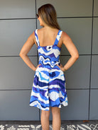 Splash Swimwear  Elcee Retro Flowers Mini Dress Elcee Retro Flowers Mini Dress Splash Swimwear