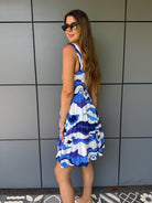 Splash Swimwear  Elcee Retro Flowers Mini Dress Elcee Retro Flowers Mini Dress Splash Swimwear