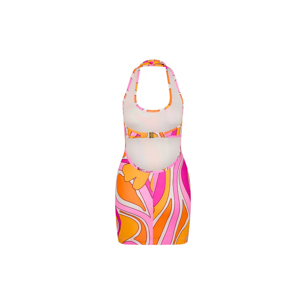 Splash Swimwear  Kulani Kinis Sunrise Swirl Halter Neck Mini Dress Kulani Kinis Sunrise Swirl Halter Neck Mini Dress Splash Swimwear Dresses