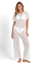 Splash Swimwear  Sunseeker Salt Mesh Pant - White Sunseeker Salt Mesh Pant - White Splash Swimwear