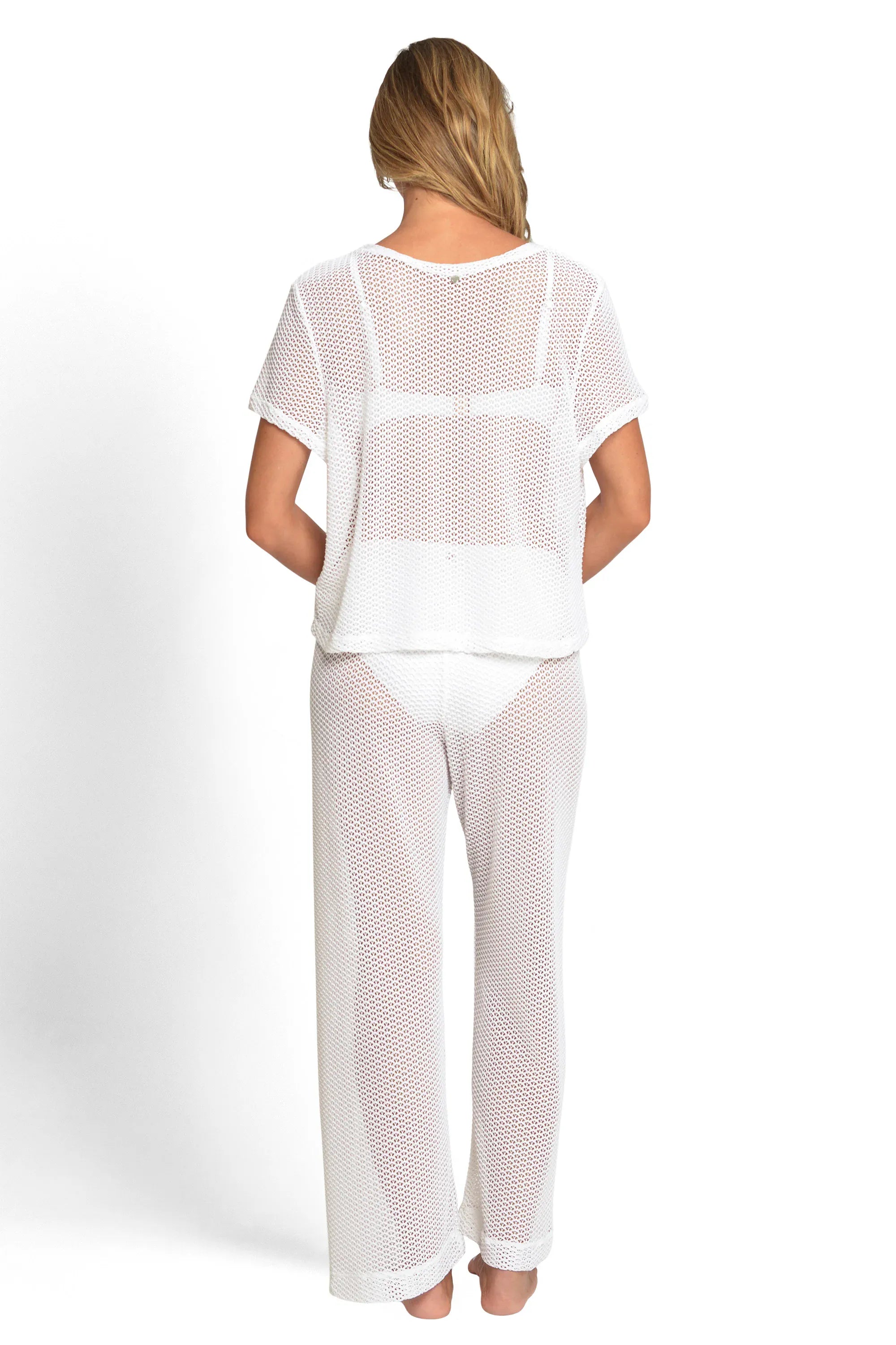 Splash Swimwear  Sunseeker Salt Mesh Pant - White Sunseeker Salt Mesh Pant - White Splash Swimwear