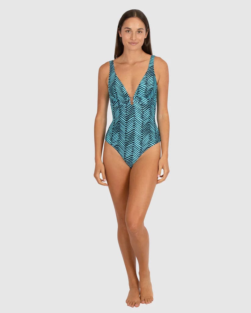 Splash Swimwear Tidal Wave Longline Ring Front Swimsuit Baku Tidal Wave Longline Ring Front Swimsuit Splash Swimwear