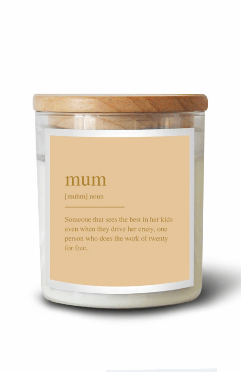 LIMITED EDITION - Dictionary Mum Candle - Hudson Valley Scent - The Commonfolk - Splash Swimwear  - candles, gifting, health & beauty, May23, Mothers day, new accessories, new arrivals, the commonfolk - Splash Swimwear 