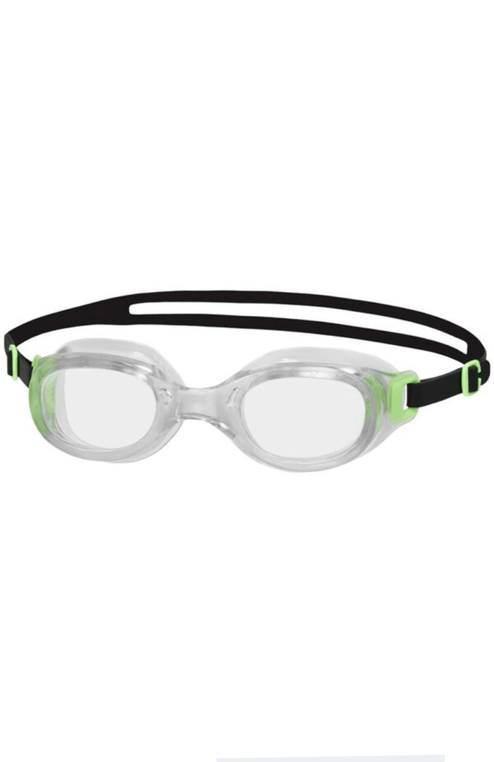 Futura Classic Goggles - Clear/Green - Speedo - Splash Swimwear  - accessories, goggles, Jul23, speedo, speedo accessories, swim accessories - Splash Swimwear 