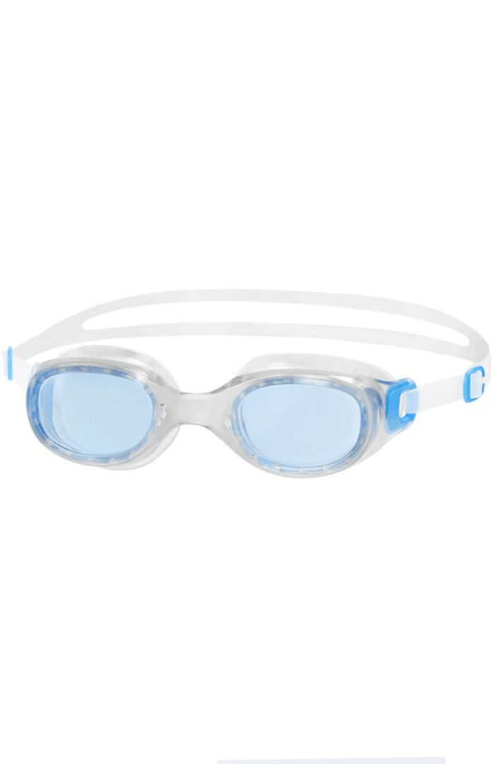 Futura Classic Goggles - Clear/Blue - Speedo - Splash Swimwear  - accessories, goggles, Jul23, speedo, speedo accessories, swim accessories - Splash Swimwear 