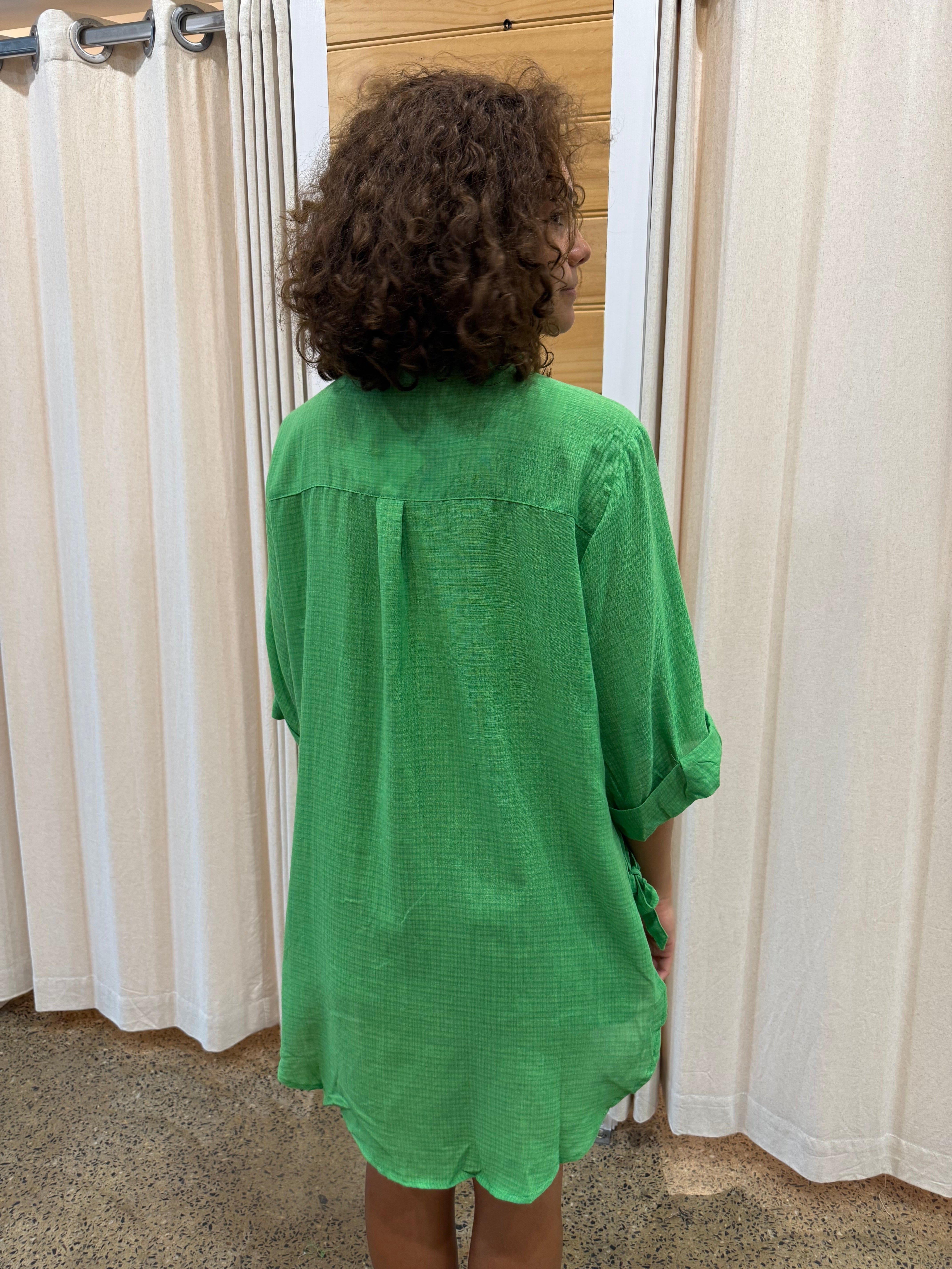 Style Box Lorraine Tie Side Shirt Lorraine Tie Side Shirt Splash Swimwear