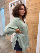 Style Box Lorraine Tie Side Shirt Lorraine Tie Side Shirt Splash Swimwear