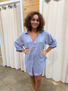 Style Box Lorraine Tie Side Shirt Lorraine Tie Side Shirt Splash Swimwear Light Blue / S/M 1000027686