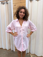 Style Box Lorraine Tie Side Shirt Lorraine Tie Side Shirt Splash Swimwear Light Pink / S/M 1000027683