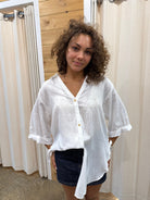 Style Box Lorraine Tie Side Shirt 03190087-1 Lorraine Tie Side Shirt Splash Swimwear White / S/M 1000022750