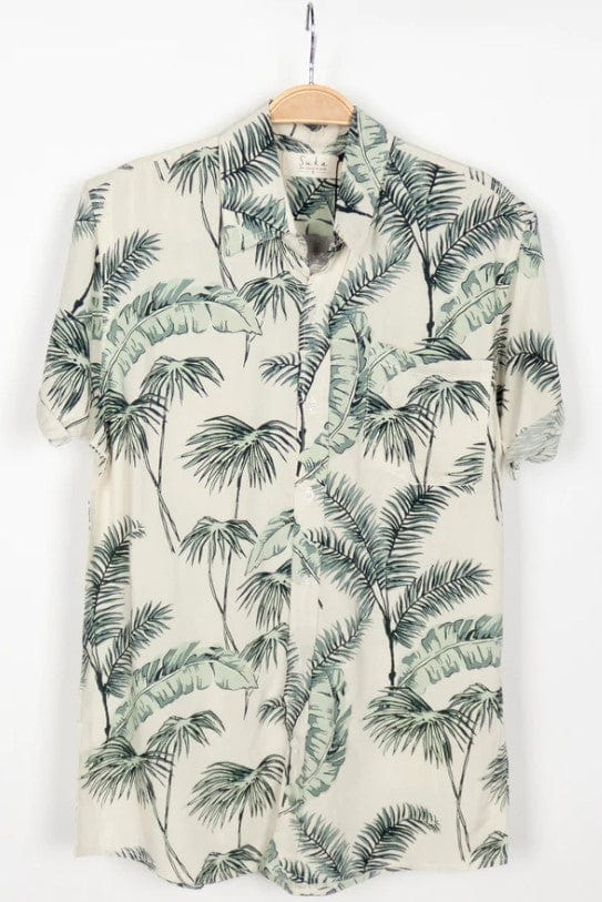 Suen Noaj Mens Shirt - Jungle Banana Splash Swimwear Mens