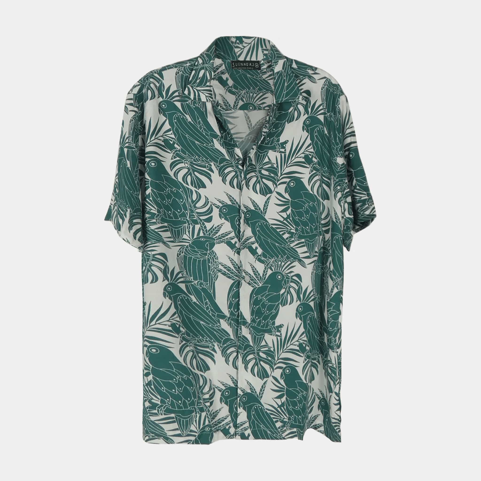 Suen Noaj Suennoaj Mens Elvis Tropical Parrot Suennoaj Mens Elvis Tropical Parrot Splash Swimwear Mens Shirt
