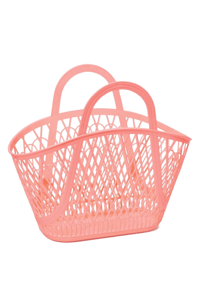 Sun Jellies Bags SJBBPE Peach Jelly Retro Betty Basket