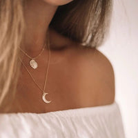 Sun Soul Crescent Moon Necklace Sun Soul Crescent Moon Necklace Splash Swimwear Jewellery